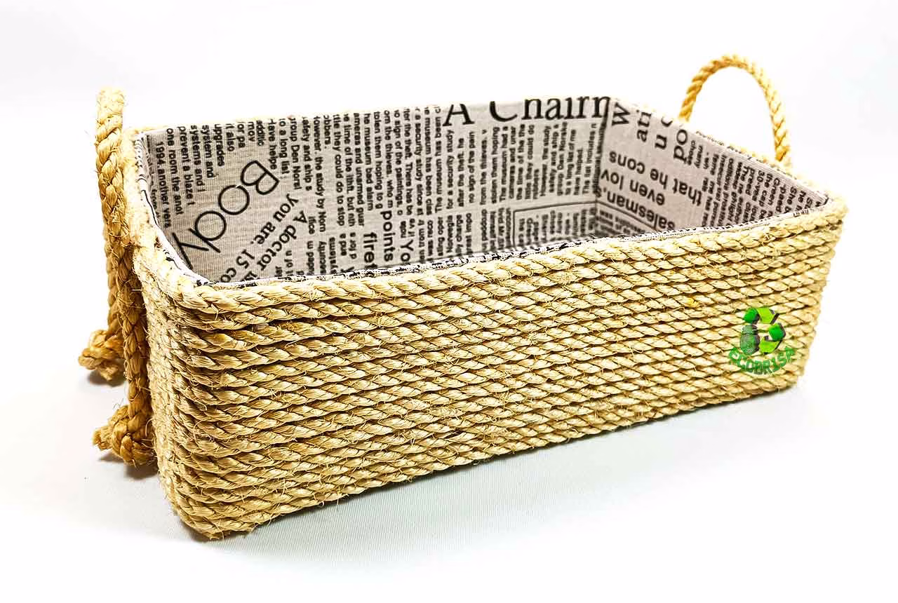 Decorar caja de cartón estilo rústico