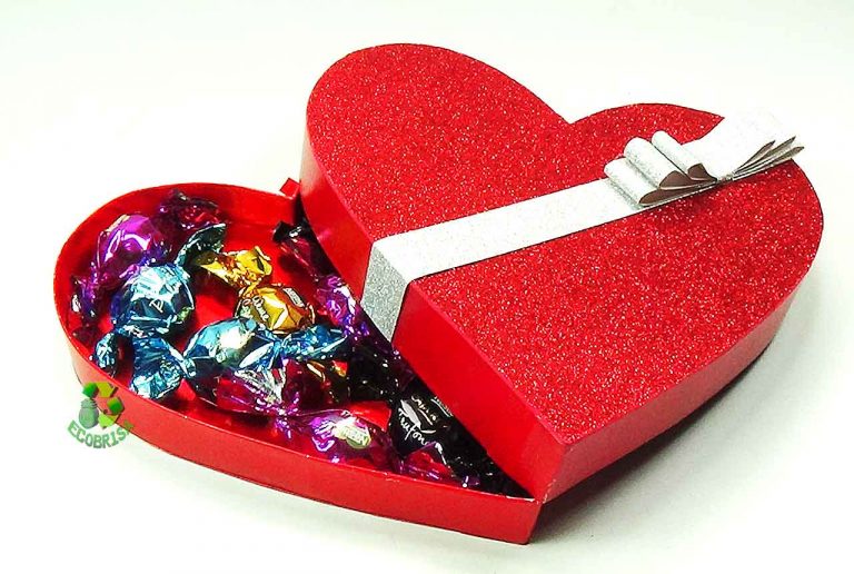 Caja en forma de corazón | Ecobrisa Manualidades