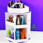 Organizador de maquillaje con cartón