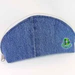 Estuche o neceser con jeans reciclados