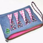 Bolso de mano o neceser con jeans