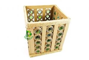 Cómo hacer una caja con canicas de cristal