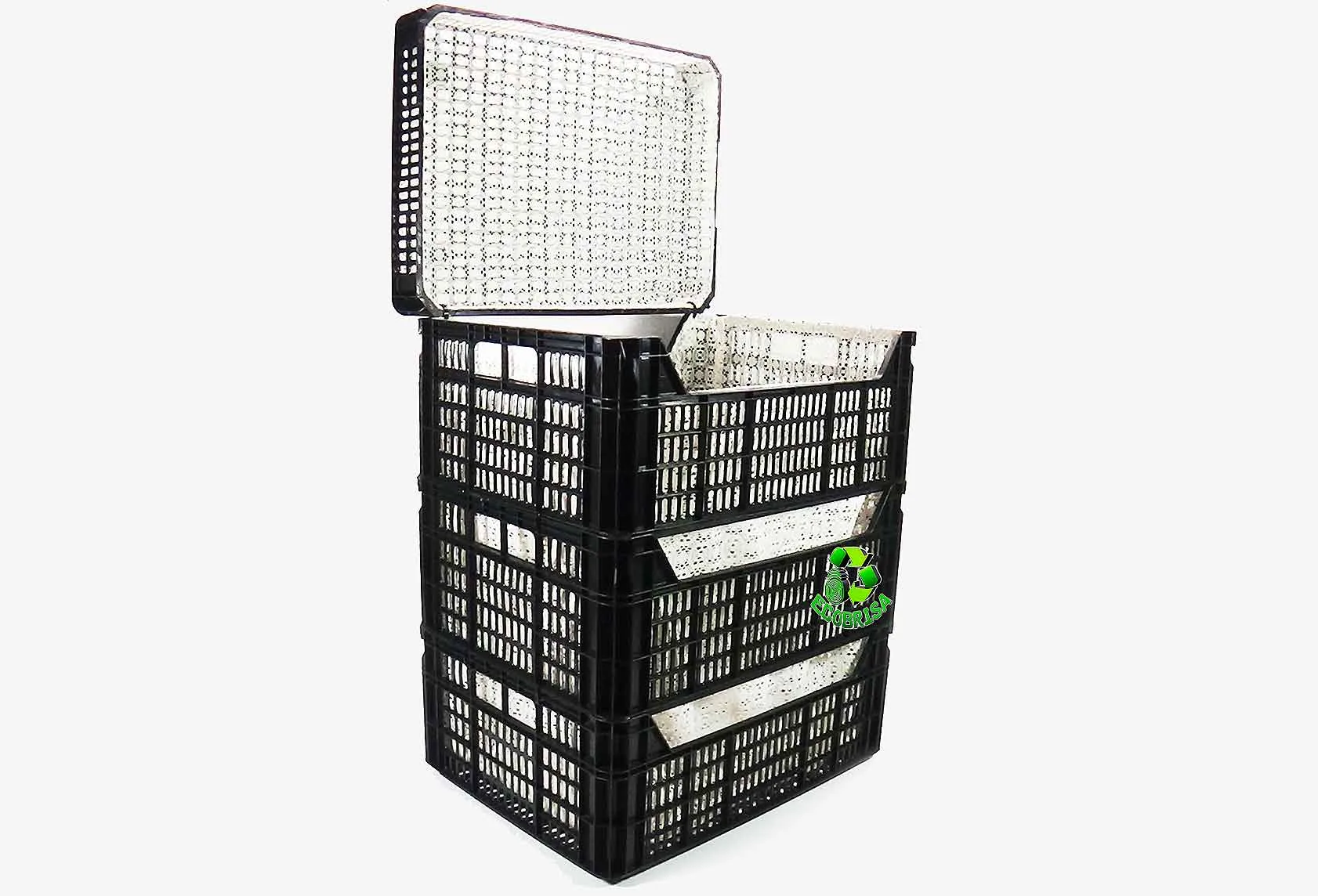 Cesta multiusos con cajas plásticas