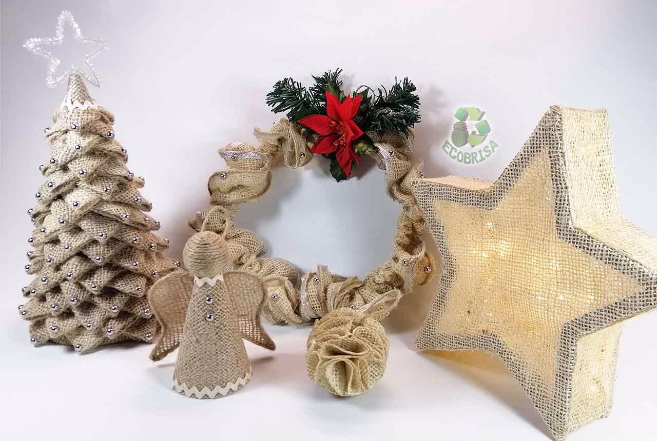Adornos navideños estilo rústico