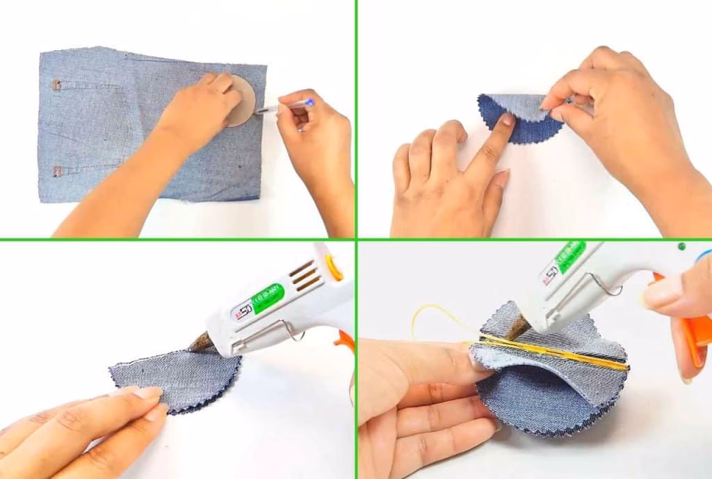 5 Ideas navideñas con retazos de jeans