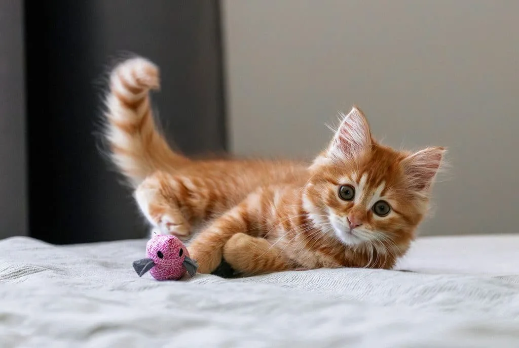 Juguetes caseros para gatos